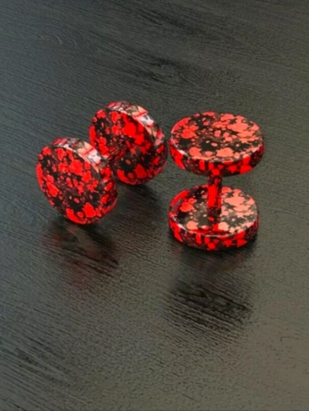 Fake gauge earrings
